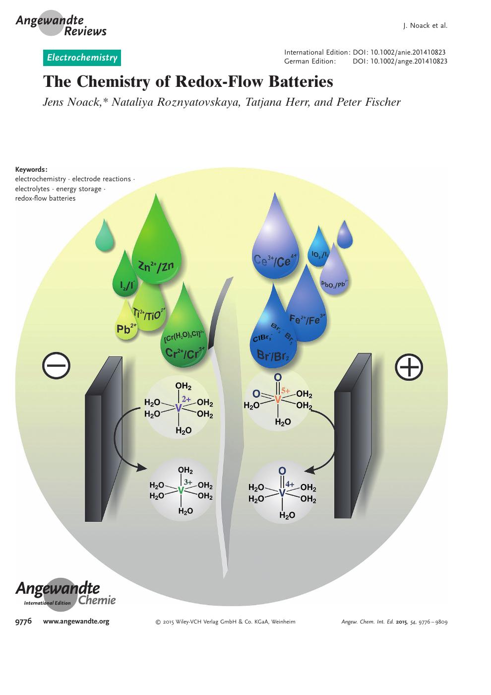 The Chemistry of Redox-Flow Batteries
